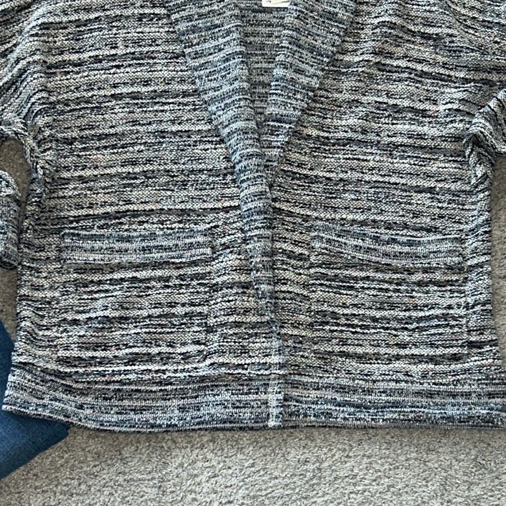 Anthropologie x Splendid Raw Hem Textured Oversized Cardigan - Picture 6 of 11